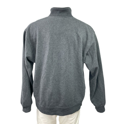 Orvis Men's Gray Turtleneck 1/4 Zip Long Sleeve Fleece Sweatshirt Sweater Top L