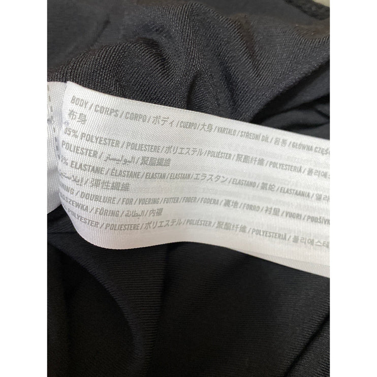 Abercrombie & Fitch Black Ruched Sleeveless Cami Thong Bodysuit Tank Top Size S