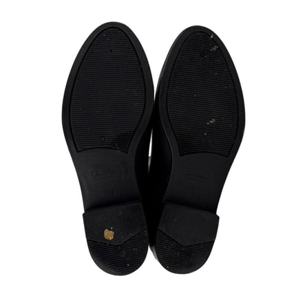 Sam Edelman Tinsley Womens Black Almond Toe Rubber Slip On Ankle Rain Boots Sz 7