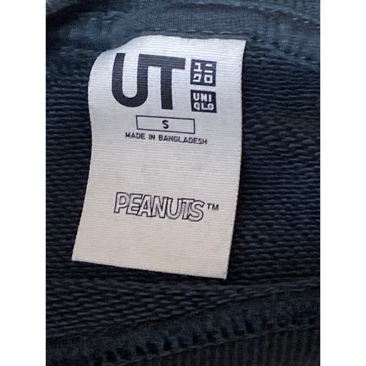 Uniqlo PEANUTS You Can Be Anything Women's Black Long Sleeve Sweatshirt Top S