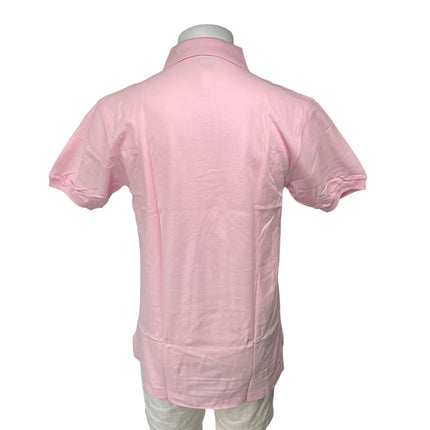 Gianfranco RAO Men's Pink Logo Short Sleeve Golf Club Polo Shirt Top Size L
