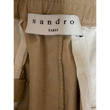 Sandro Men's Beige Khaki Tan Mid Rise Pull On Chino Bermuda Casual Shorts Sz 40