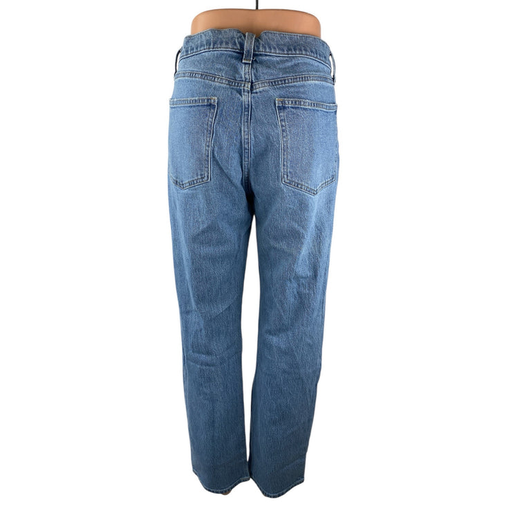 Gap 90s Straight Women's Blue High Waisted Medium Wash Denim Jeans Size 31/12
