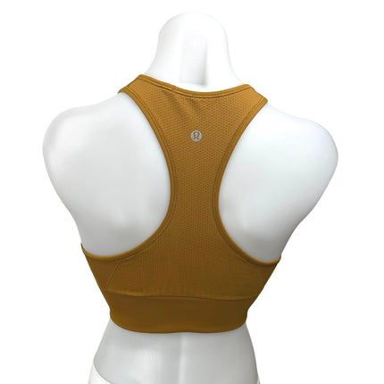 Lululemon Brown Racerback Sleeveless Yoga Workout Athletic Crop Sports Bra Top 8