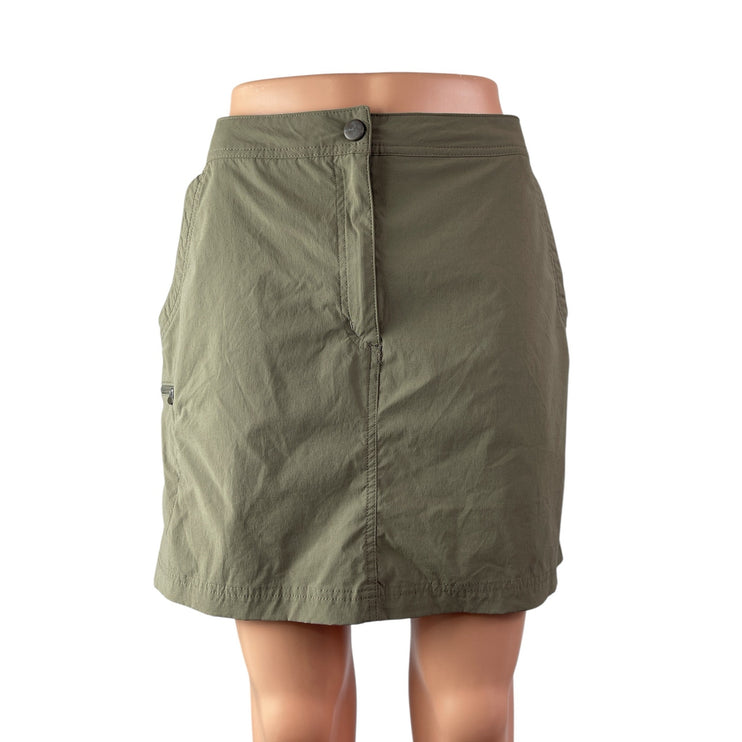 L.L.Bean Womens High Rise Mini Utility Athletic Activewear Hiking Skort Skirt 12