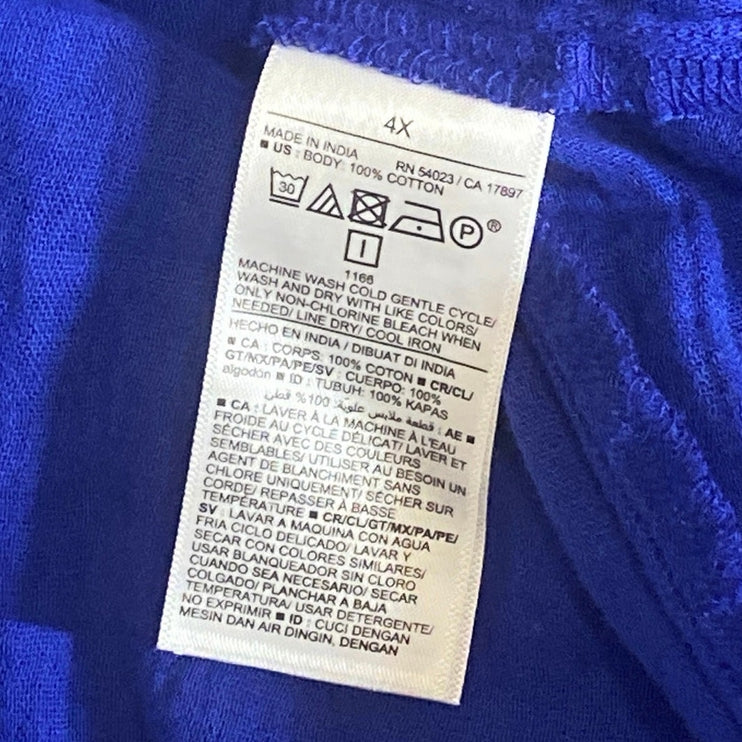 NEW Old Navy Poet Blue Puff Sleeve Mini Peasant Blouson Flare A-Line Dress Sz 4X