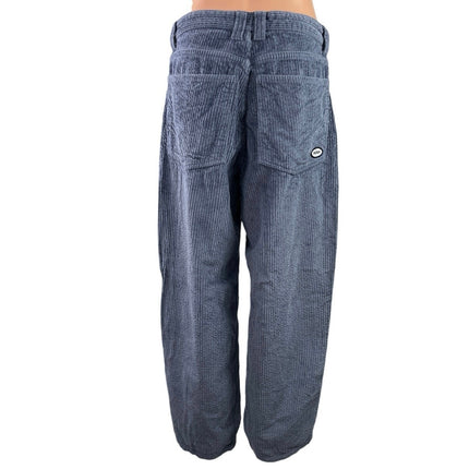 Noah Women's Blue Corduroy Straight Wide Leg High Rise Trousers Pants Size 32