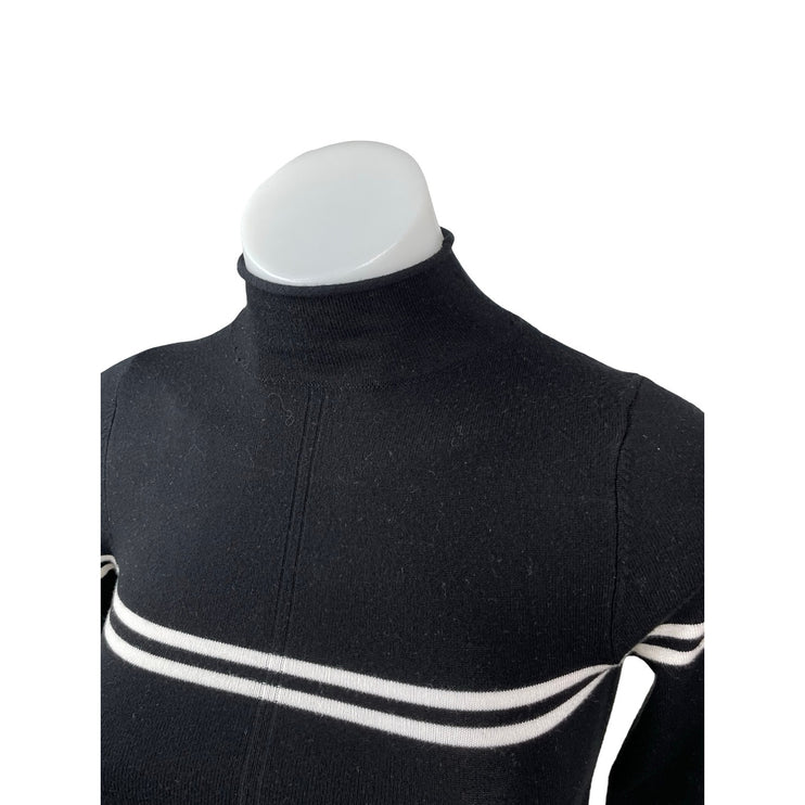Urban Outfitters Angelo Striped Mock Neck Long Sleeve Crop Jumper Sweater Top XS