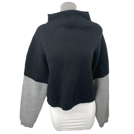 Le Lis Women's Multicolor Colorblock Rib Knit Turtleneck Long Sleeve Sweater XL