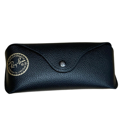 Rayban Women's Black Frame Metal Round Classic Sunglasses with Case Size OS
