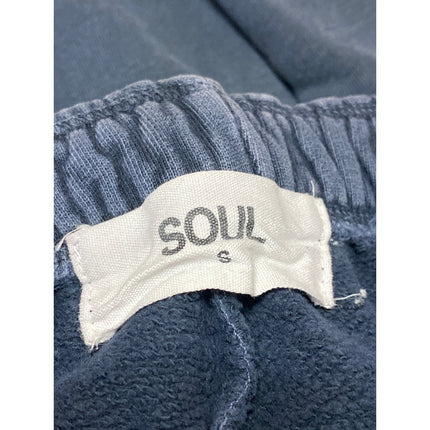 SOUL Women's Navy Blue Drawstring High Rise Athletic Jogger Sweat Pants Size S