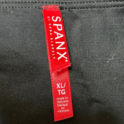 Spanx Womens Black Faux Vegan Leather Mid Rise Skinny Trousers Leggings Pants XL