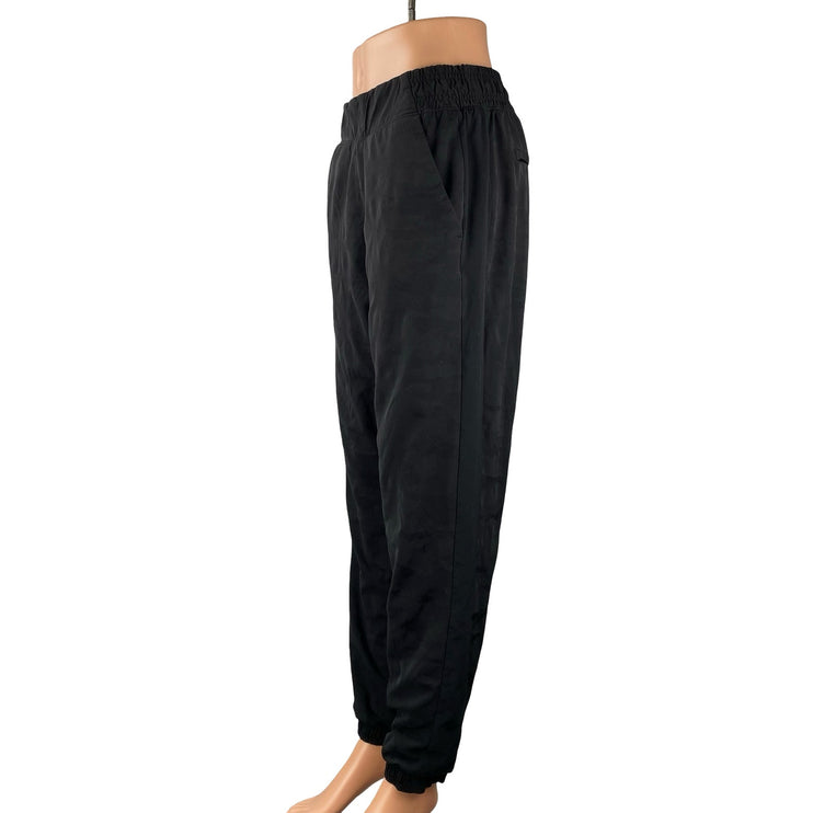 Athleta Brooklyn Textured Lined Women's Black Travel Jogger Sweat Pants Size 8