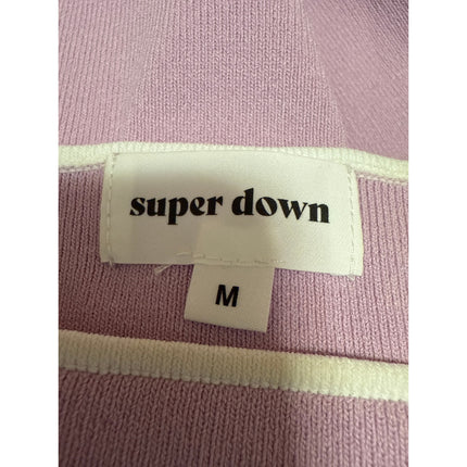 Superdown Purple Lilac Knit Sleeveless Cami Camisole Tank Bodysuit Top Size M
