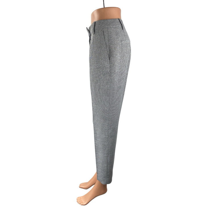 Lynn Women's Gray Mid Rise Straight Leg Career Trousers Dress Pants Size S