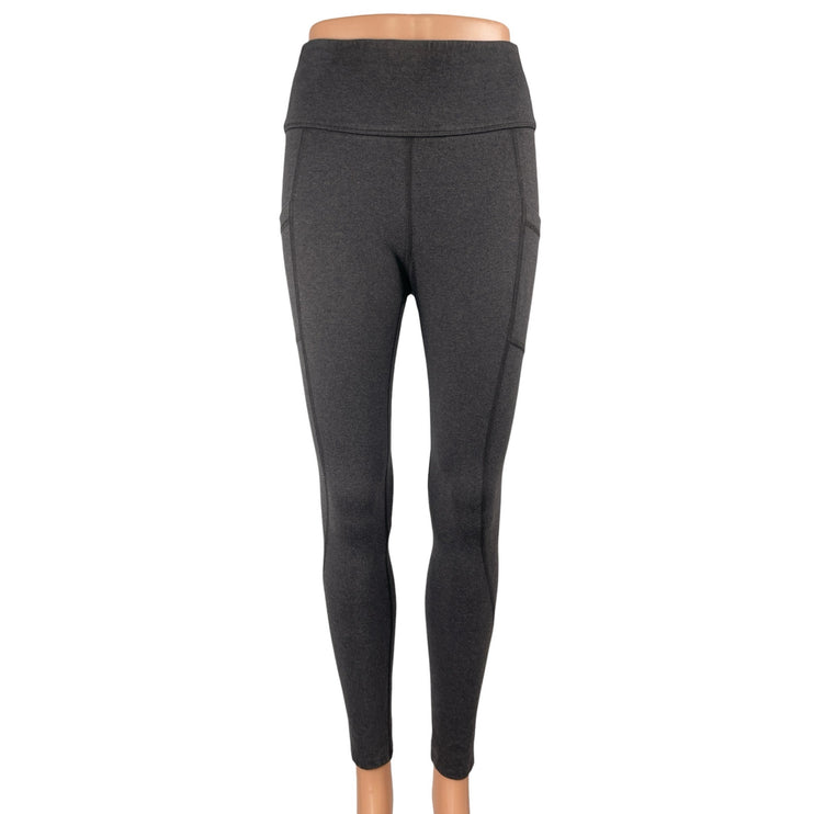 Pact Women's Gray High Waisted Skinny Athletic Activewear Yoga Leggings Pants S