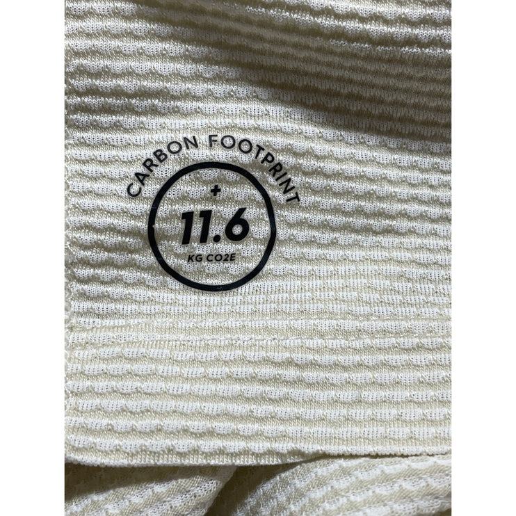 Allbirds Men's Cream Waffle Knit Long Sleeve Crew Neck Thermal T Shirt Tee Top M