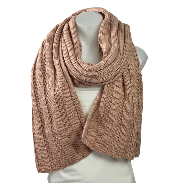 C.C Exclusives Women's Pink Ultra Soft Ribbed Thick Shawl Wrap Neck Scar OS