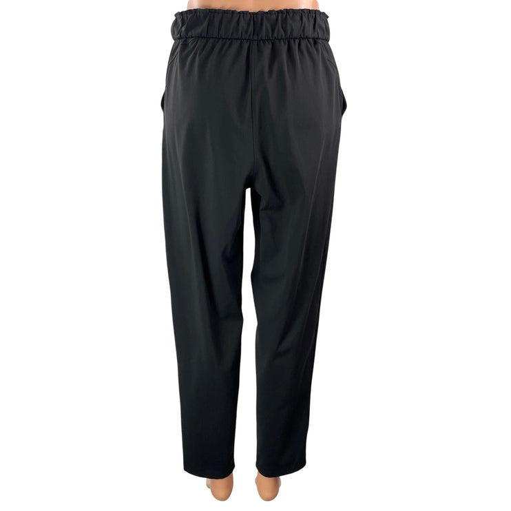 Lululemon Keep Moving 7/8 Black Women's High Rise Drawstring Trouser Pants Sz S
