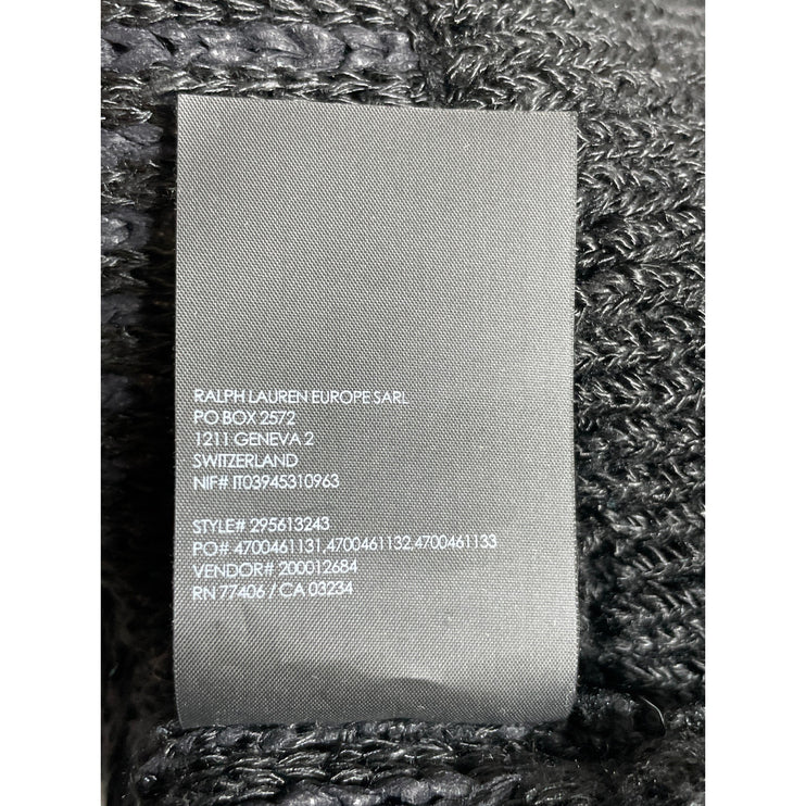 Club Monaco Women's Black Sleeveless Linen Ruffle Fringe Tank Blouse Top Size M