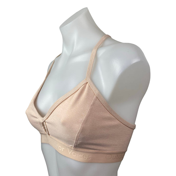 Outdoor Voices Steeplechase Pink Racerback Yoga Athletic Sports Bra Crop Top S