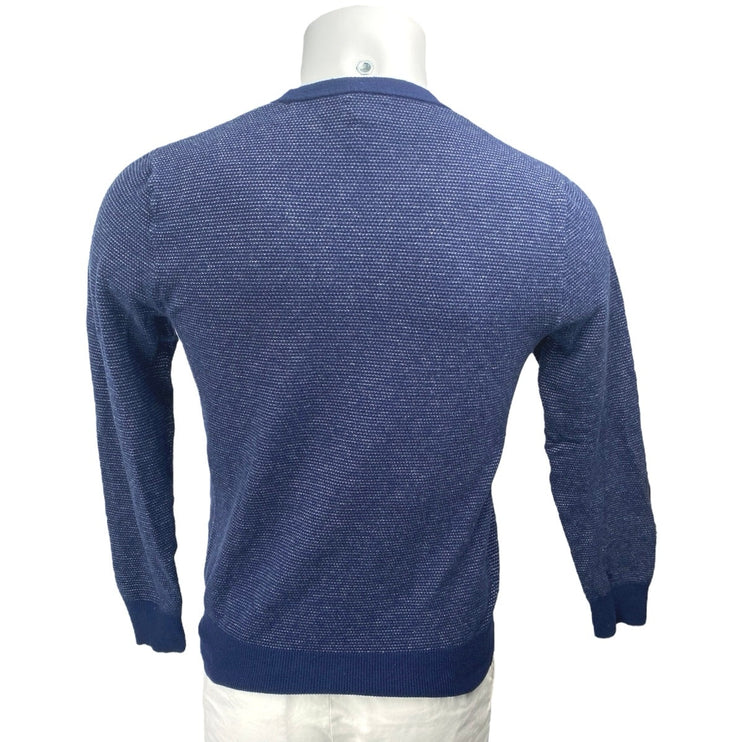 J.Crew Men's Blue Cashmere Knit Long Sleeve Crew Neck Sweatshirt Sweater Top S