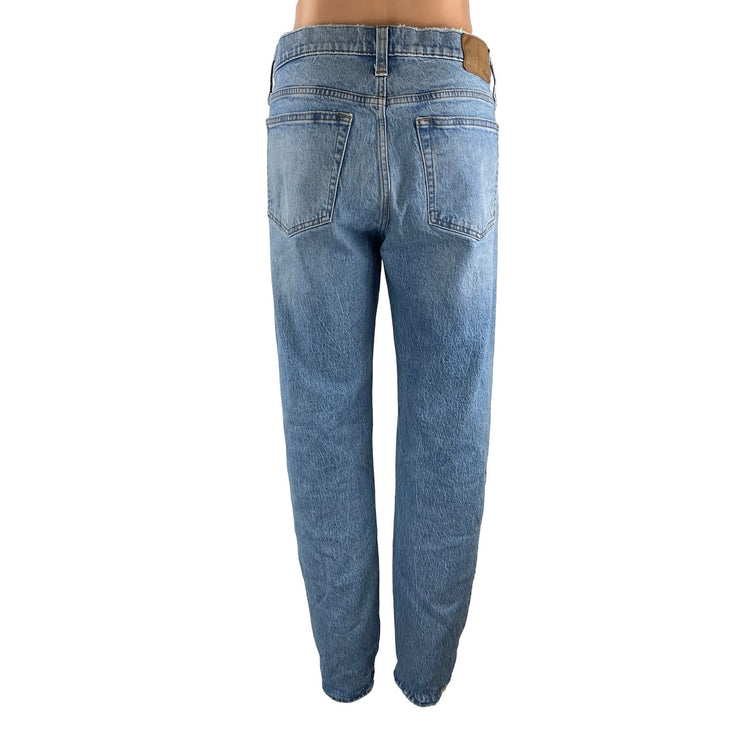 Madewell Women's Blue Baggy Barrel Carrot Balloon Tapered Denim Jeans Pants 32
