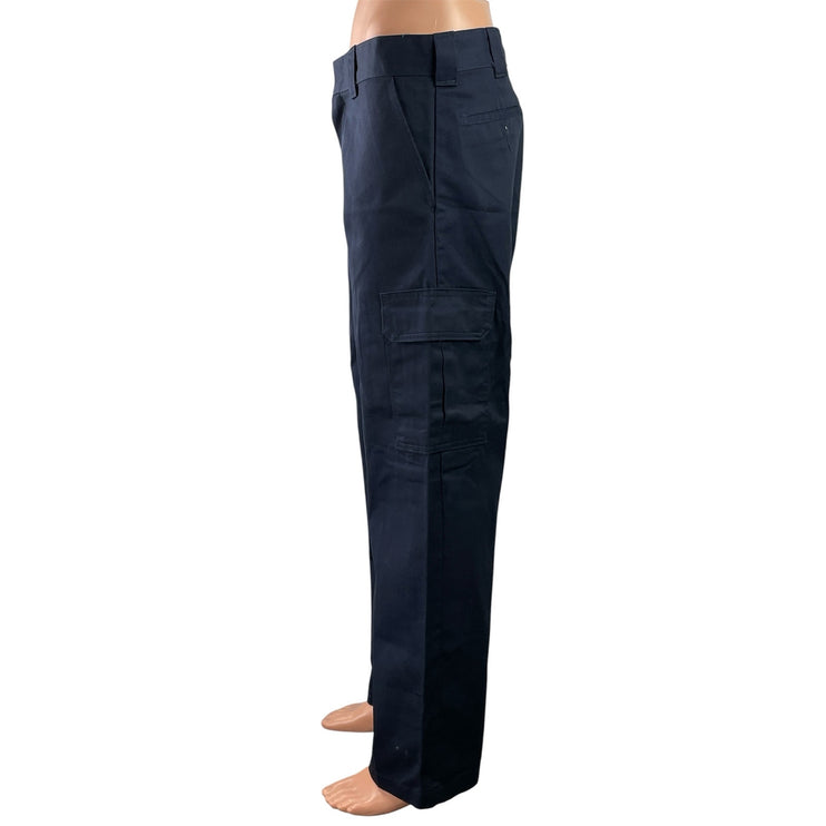 Dickies Men's Navy Blue Relaxed Fit Mid Rise Straight Leg Trousers Pants 34x32