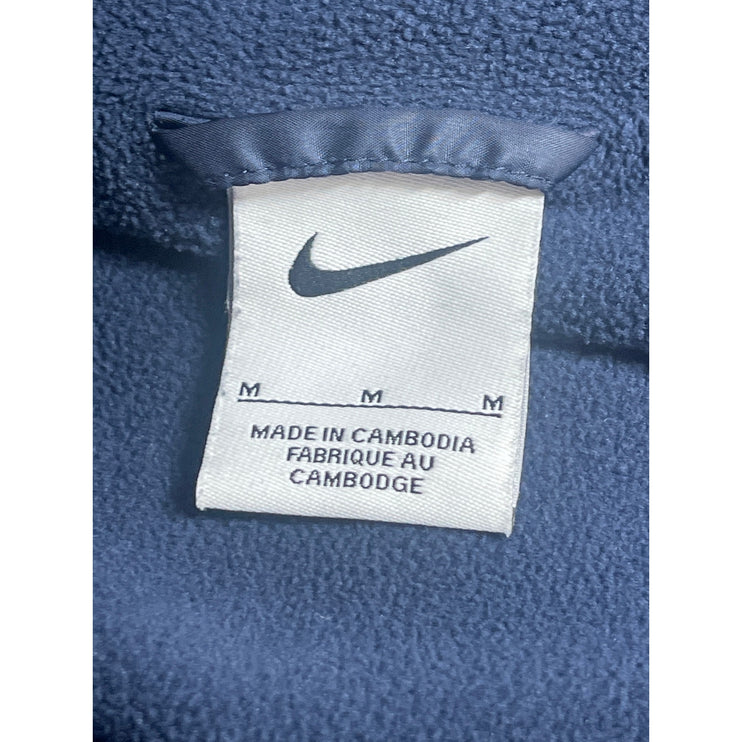 Nike Men's Blue Hoodie Hooded Full Zip Long Sleeve Outdoor Windbreaker Jacket M