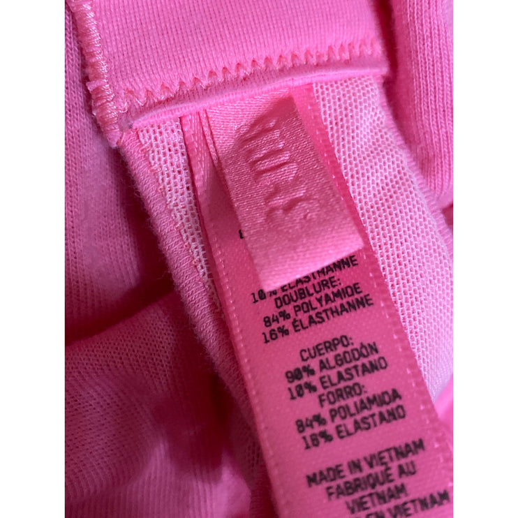 SKIMS Womens Pink Cotton Jersey Adjustable Strap Underwire T-Shirt Bra Size 34D