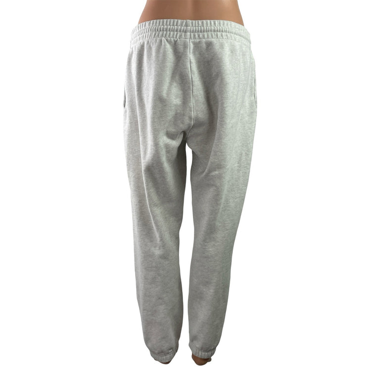 Aritzia TNA Cozy Fleece Gray Elastic Waist Tapered Lounge Jogger Sweat Pants S