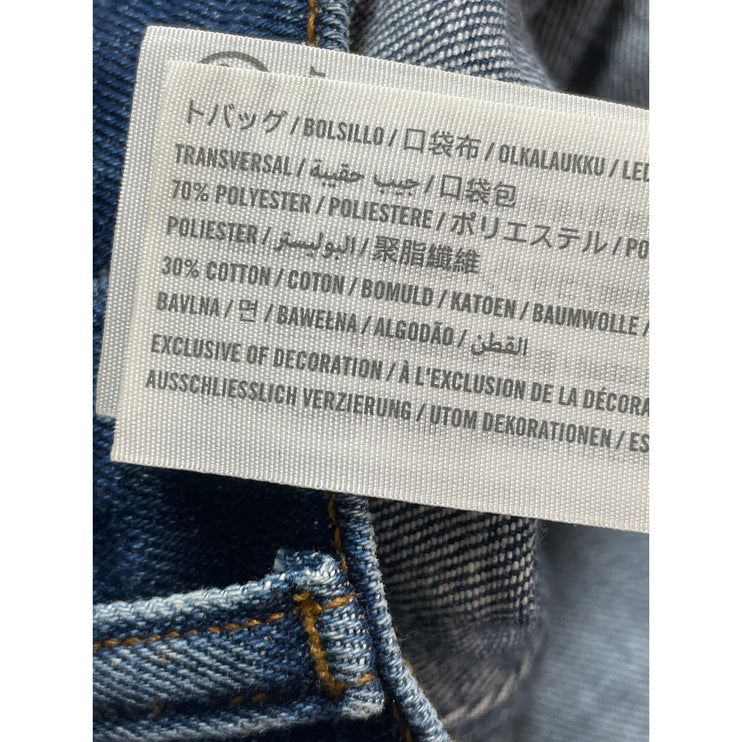 Abercrombie & Fitch The Ankle Straight Ultra High Rise Blue Denim Jeans Size 12