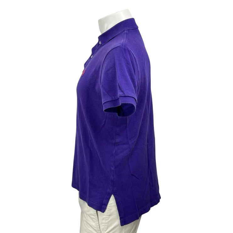 Polo Ralph Lauren Men's Purple Short Sleeve Classic Fit Polo Shirt Top Size S