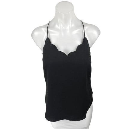 NEW J.Crew Women's Black Sleeveless Scalloped Cami Camisole Tank Top Size 0