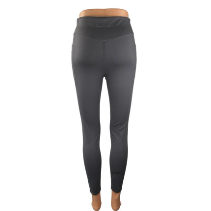 Calvin Klein Gray High Waisted Skinny Activewear Athletic Yoga Leggings Pants M