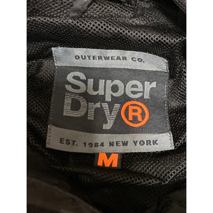 Outwear Co Super Dry Men's Black Hoodie Hooded Full Zip Waterproof Rain Coat M