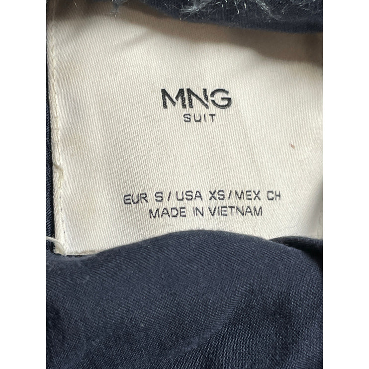 Mango MNG Suit Faux Fur Long Sleeve Open Front Cardigan Shacket Coat Jacket XS