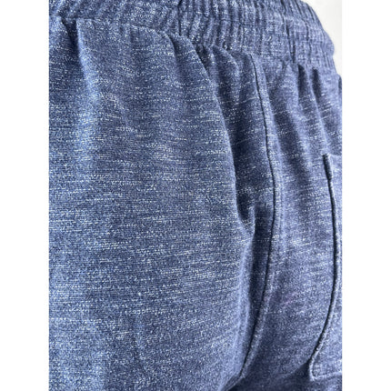 UNCL Men's Blue Melange High Rise Lounge Running Athletic Activewear Shorts Sz M