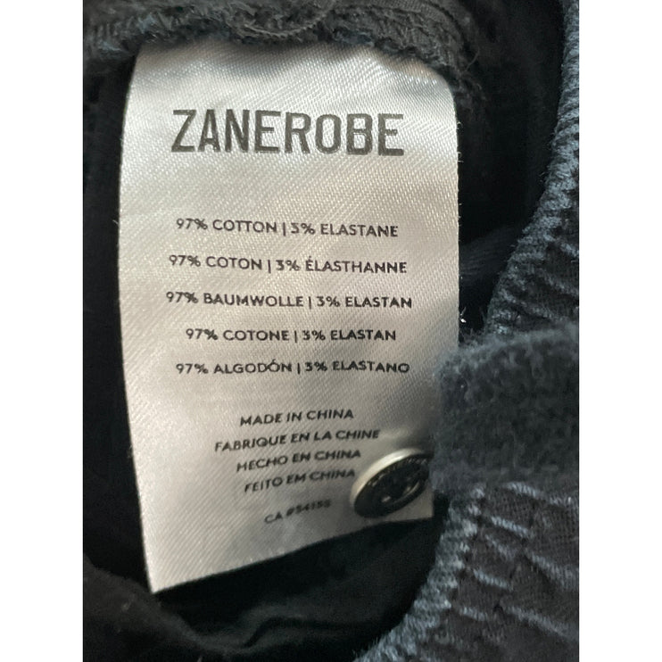 Zanerobe Men's Black Tapered Athletic Activewear Trousers Jogger Sweat Pants 36