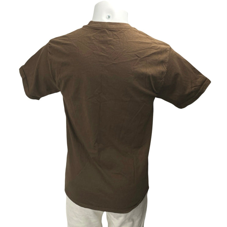 Disney Parks Men's Brown Graphic Happy Dwarfs Snow White T Shirt Tee Top Size M