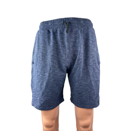 UNCL Men's Blue Melange High Rise Lounge Running Athletic Activewear Shorts Sz M