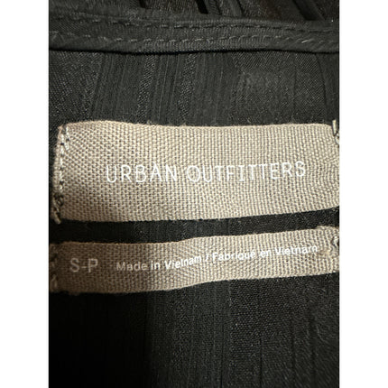 Urban Outfitters Black V-neck Short Sleeve Tiered Sheer Mini A-line Dress Size S