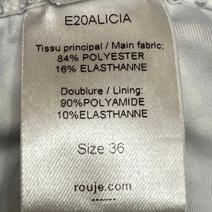 Rouje Women's Gray Button Gingham Check V Neck One Piece Swimsuit Swimwear 4