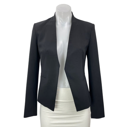 Theory Lanai Women's Black Long Sleeves Open Front Blazer Coat Jacket Size 00