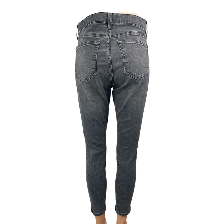 Topshop Jamie Women's Black High Waisted Slim Fit Skinny Denim Jeans Pants Sz 30