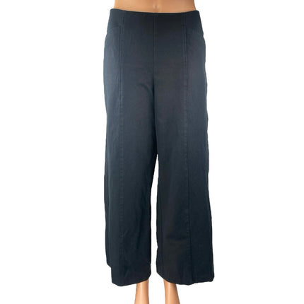 Old Navy Women's Black High Waisted Palazzo Wide Leg Trousers Pants Size L