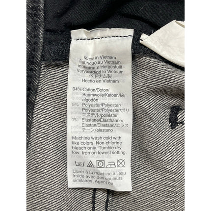 Madewell Women's Black High Waisted Faded Straight Leg Denim Jeans Pants Sz 25T