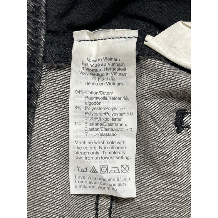 Madewell Women's Black High Waisted Faded Straight Leg Denim Jeans Pants Sz 25T