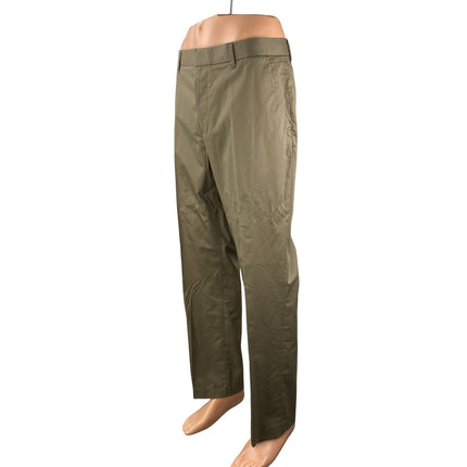 Bonobos Thursday Mens Olive Green Khaki Slim Fit Straight Trousers Pants Size 35\923.0