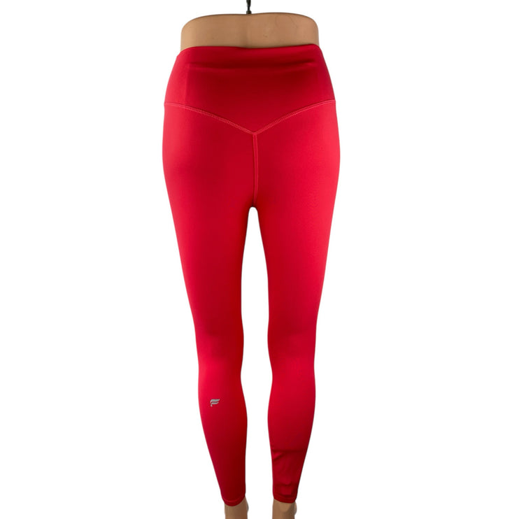 Fabletics PureLuxe Red High Rise Yoga Athletic Activewear Leggings Pants Size S